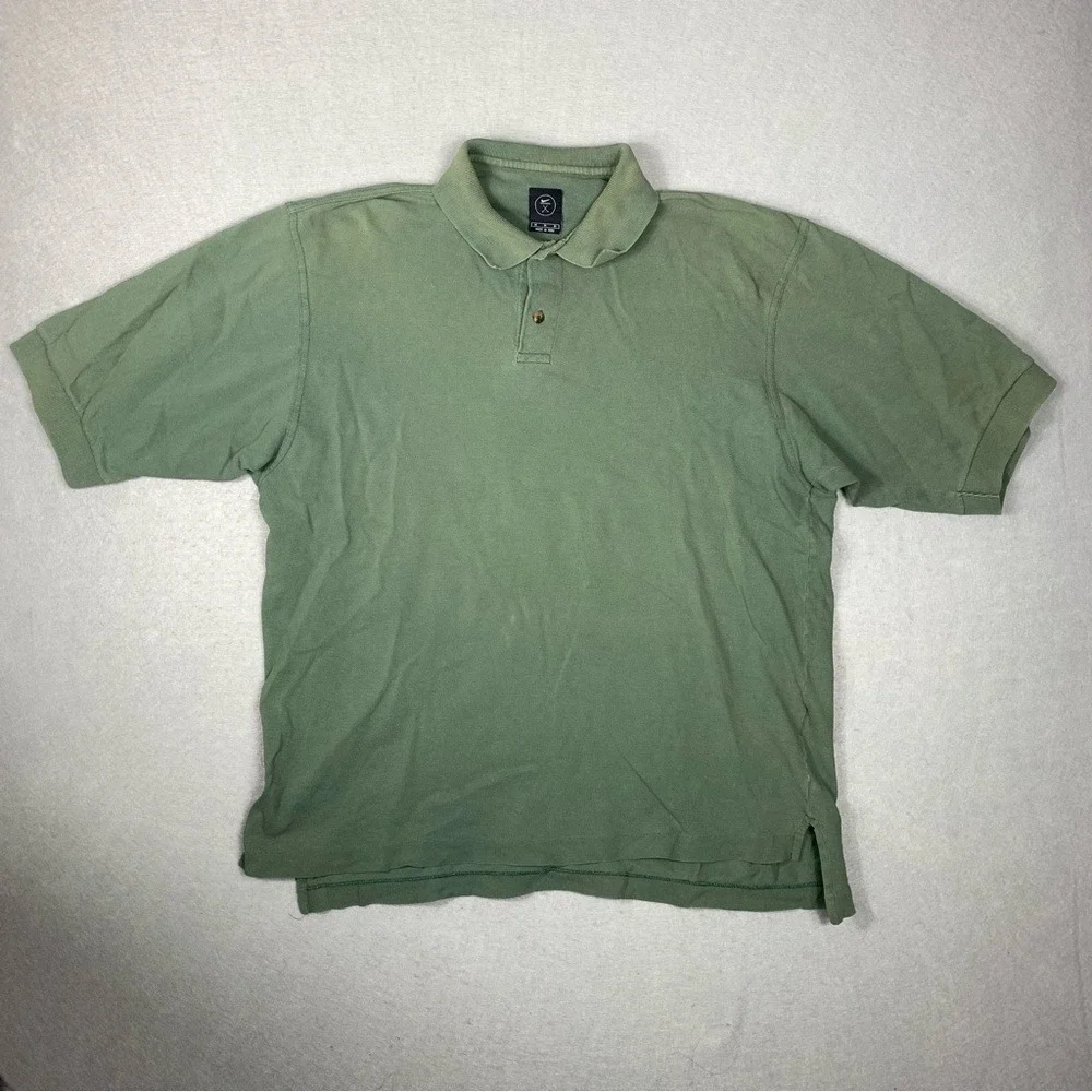 Nike Golf Polo Shirt Mens Medium Green Short Sleeve Logo Collared